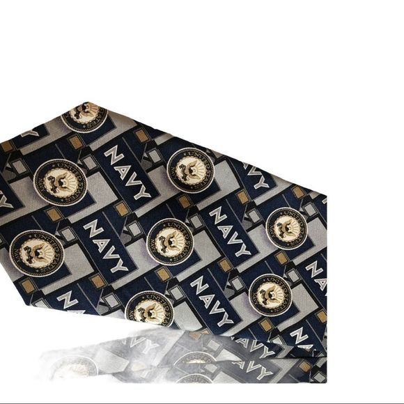 U.S Navy silk tie 57” long 4” by Larson - Picture 4 of 5